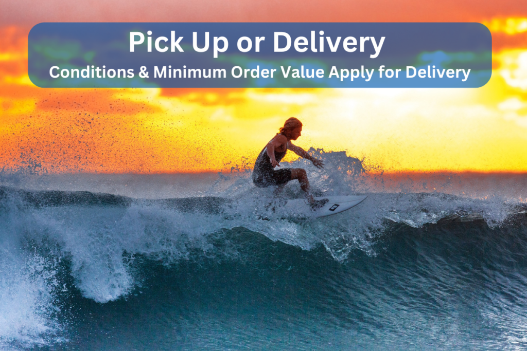 surfboard and beach equipment free delivery