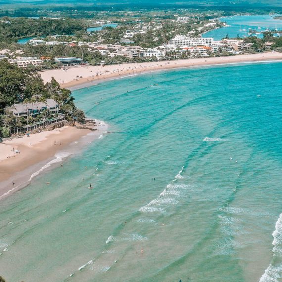 Noosa and Sunshine Coast Premium ebike and bike hire with Bike On looking over Noosa Main Beach