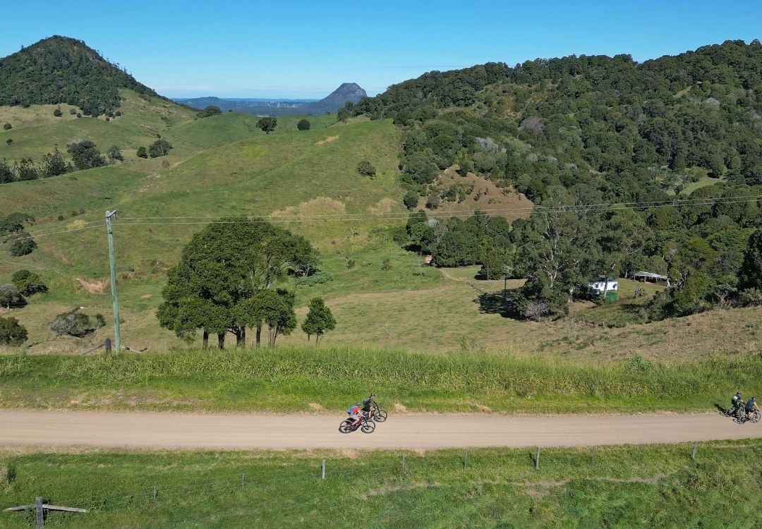 Bike On Bike Tours in Noosa Hinterland fully guided through villages and across hills