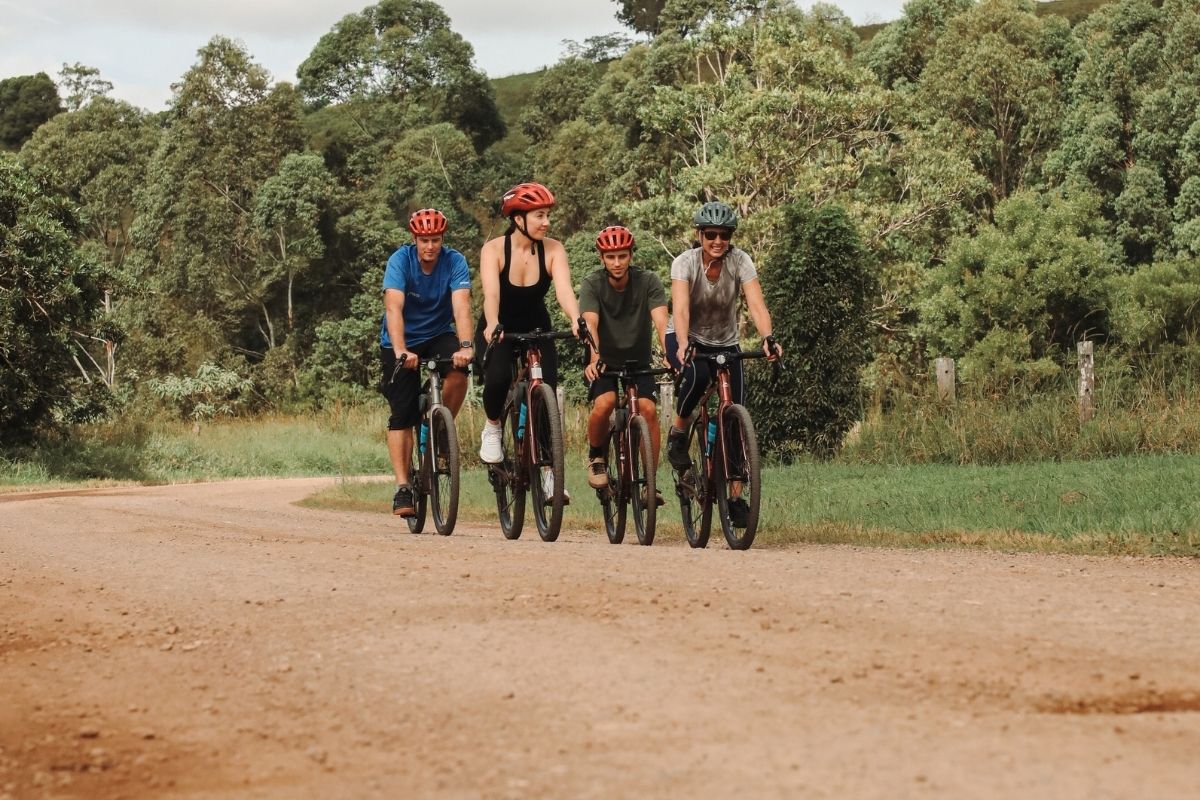 Gravel bike riding with Bike On in the Noosa hinterland